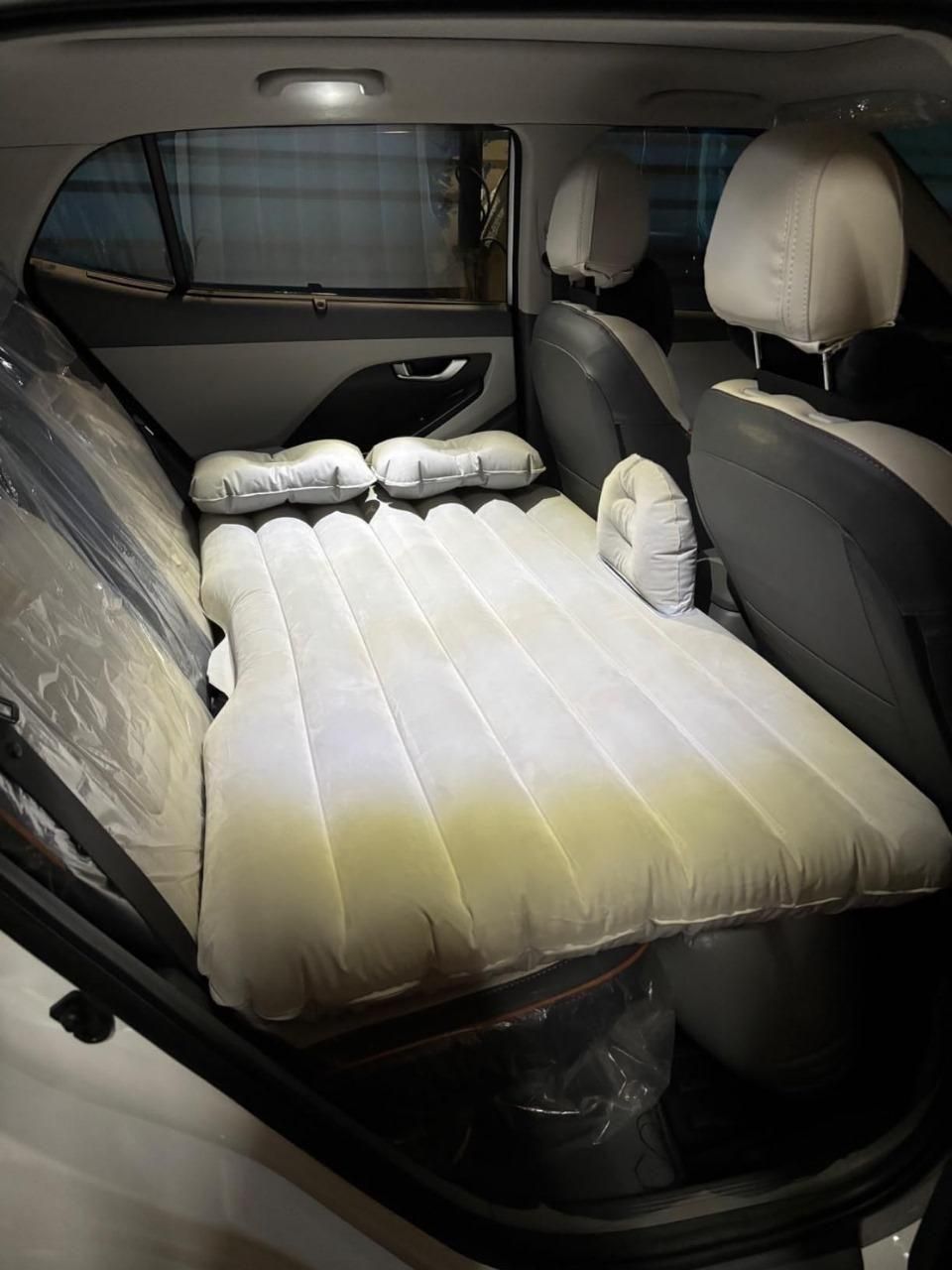 Car Travel Inflatable Bed Mattress - With 2 Air Pillows & Pump