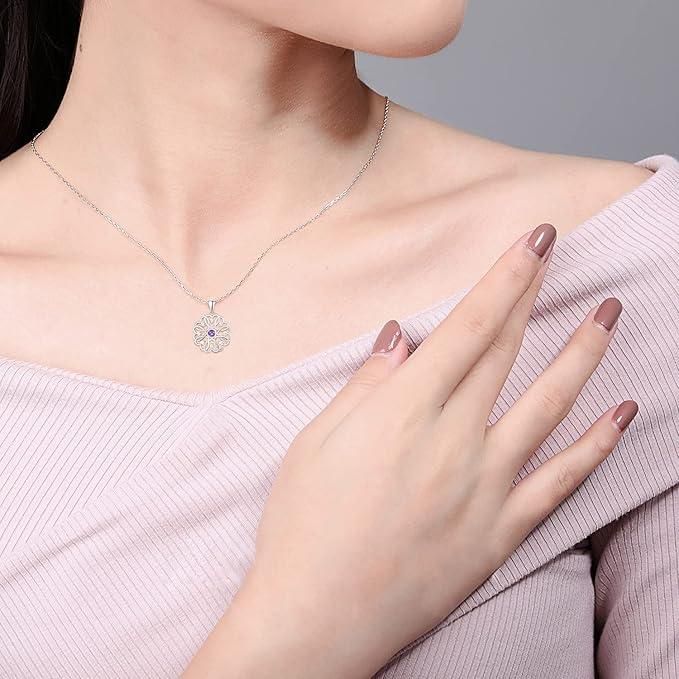 Silver Birthstone Pendant + Chain – Personalized Shine (1 Pc)