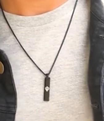 Khanda Tag Pendant Chain – Spiritual Steel Edge (1 Pc)