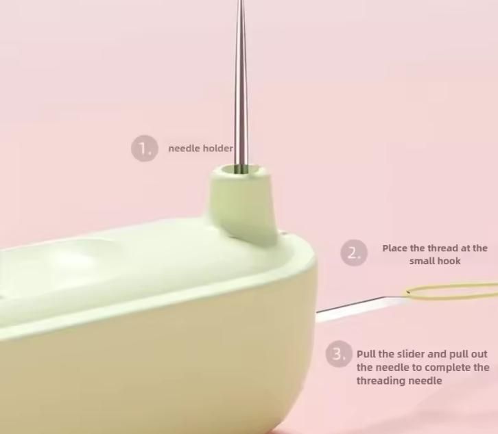 2-in-1 Needle Threader Tool - Easy Stitching Aid