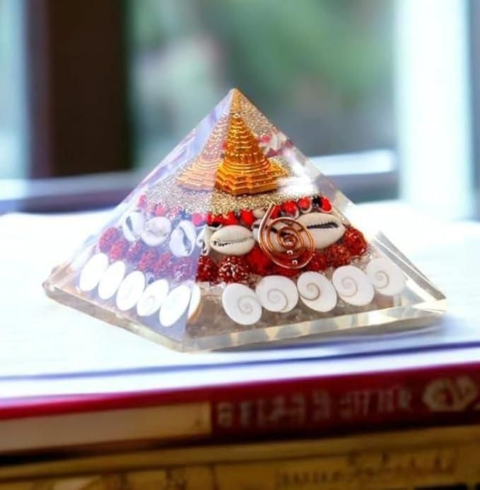 Shree Yantra Gomati Chakra Pyramid – Wealth & Energy Aligner (1 Pc)