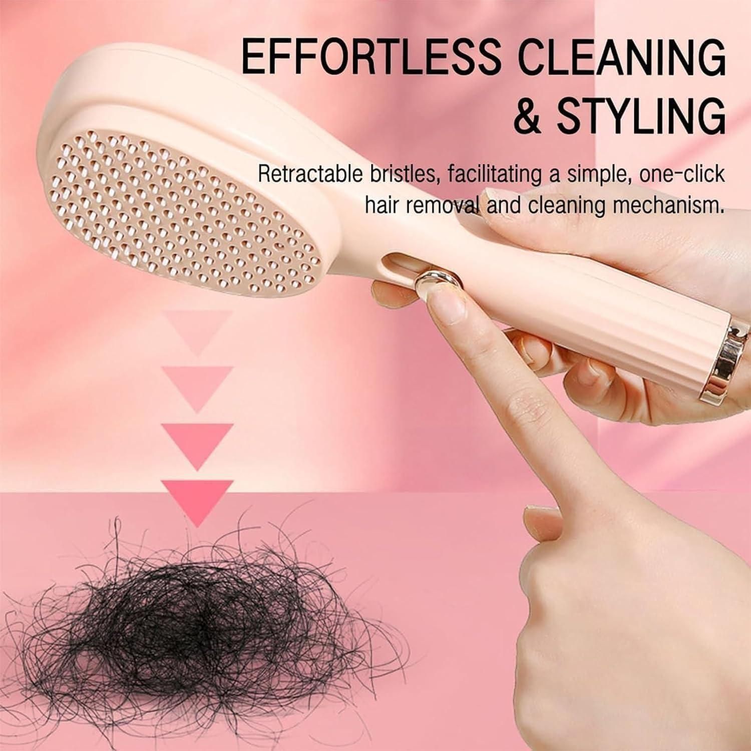 Scalp Massage Comb -  Retractable Bristle Hair Relaxing Brush