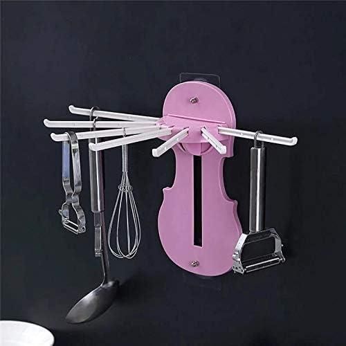 7-in-1 Wall-Mount Retractable Hanger Rack – Space-Saving Foldable Hook System