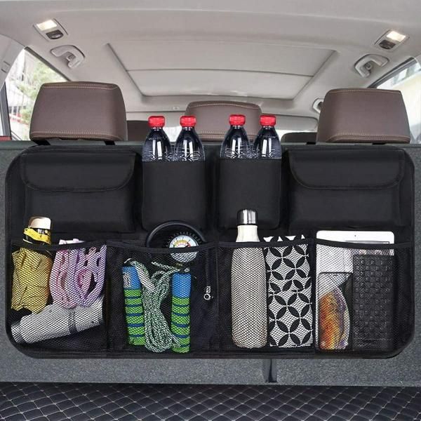 Waterproof Car Backseat Trunk Organizer – Foldable Multi-Compartment Storage