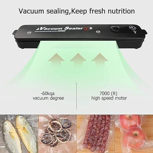 Portable Food Vacuum Sealer – Multi-Functional Aluminum Sealing Machine for Fresh Food Storage