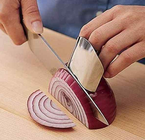 Stainless Steel Finger Guard Protector Kitchen Chopping Shield