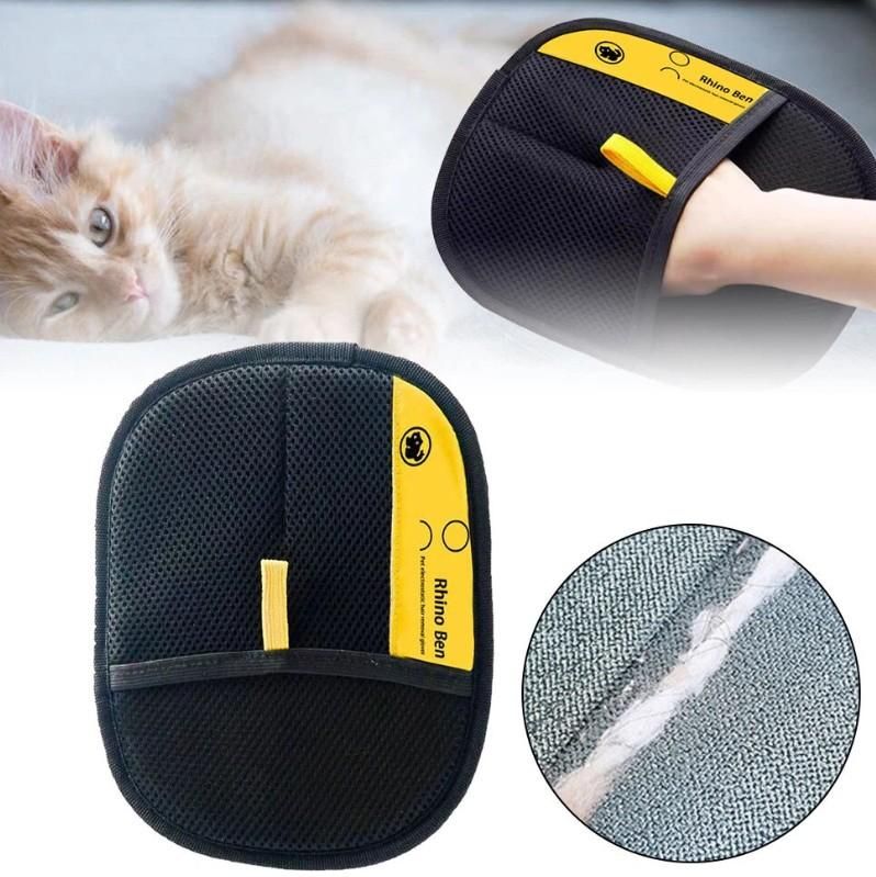 Double-Sided Pet Hair Removal Glove – Soft Mesh, Reusable
