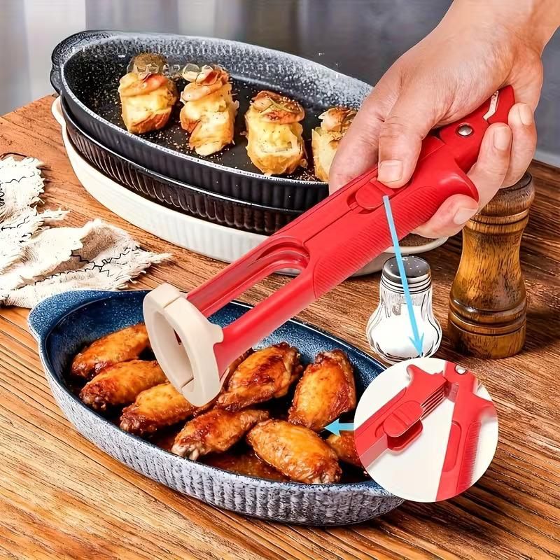 2-in-1 Silicone Gripper Clip - Heat-Resistant Kitchen Tool