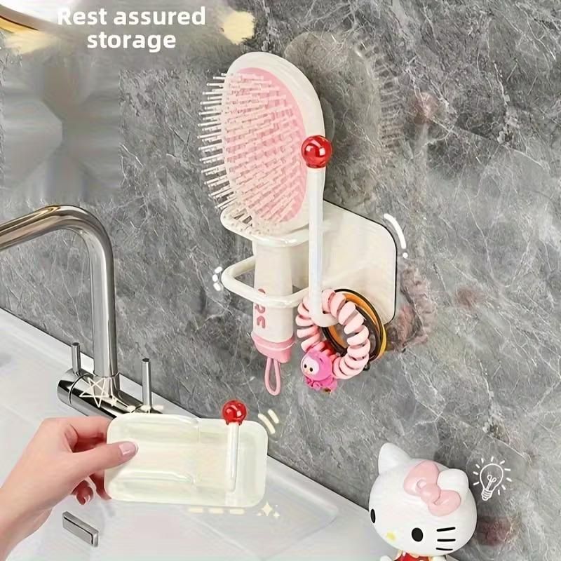 Self-Adhesive Wall Mounted Hair Organizer Hook