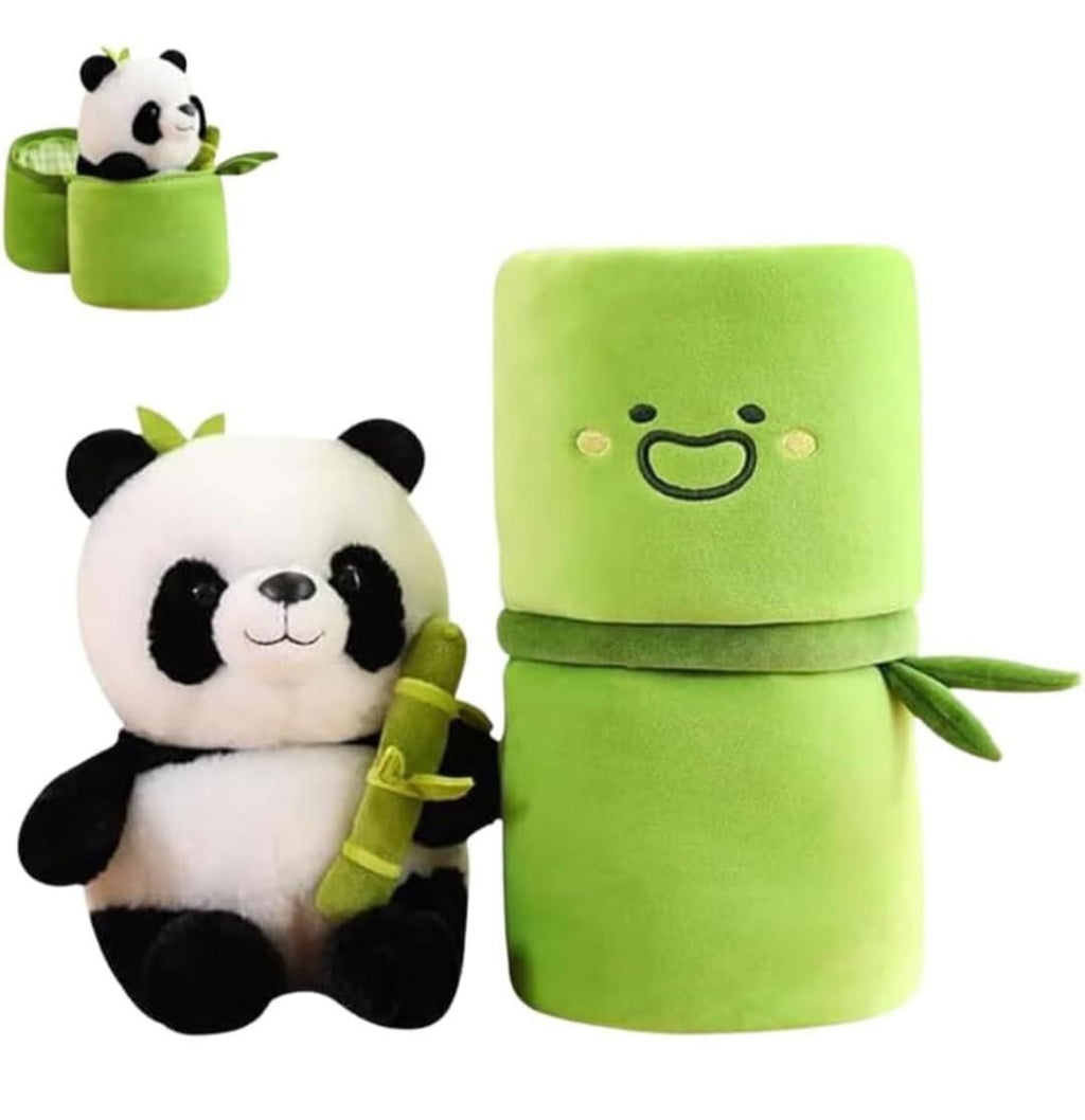Cute Panda Plush with Bamboo – Soft Cuddle To