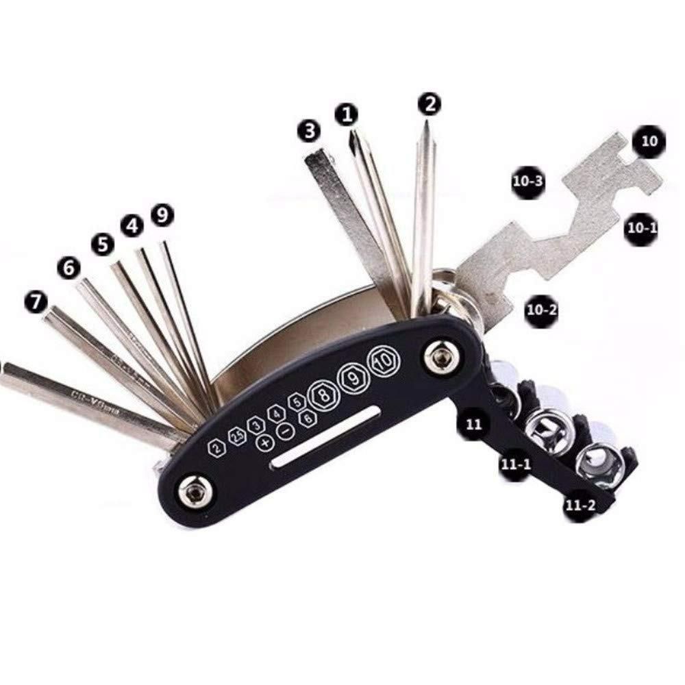 15-in-1 Multipurpose Bike Repair Tool Kit – Compact Folding Wrench & Hex Key Set for Cycling, Home & Outdoor Use