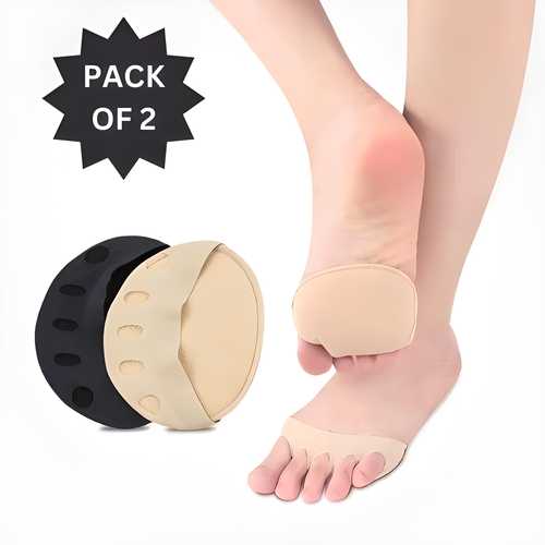 Invisible Ruffle Toe Pads – Soft Knit Cushion (2 Pairs)