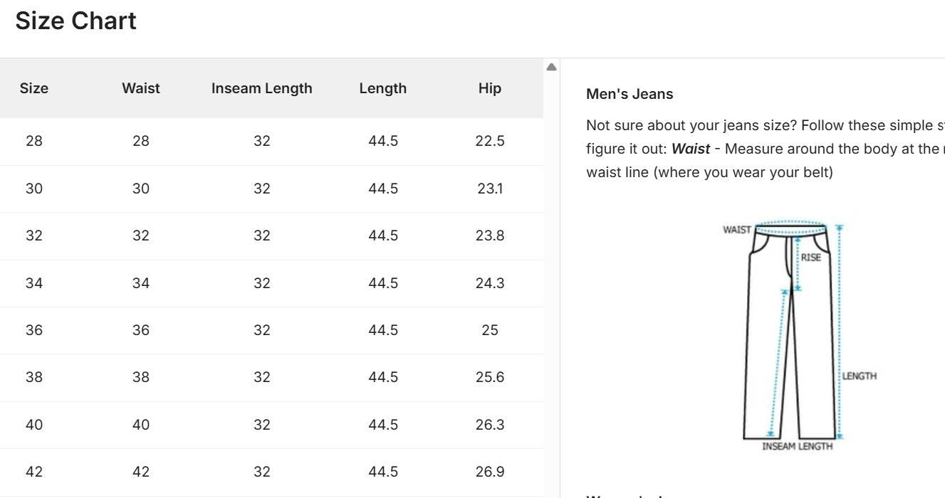 Men’s Loose Fit Mid-Rise Black Denim Jeans – Casual Solid