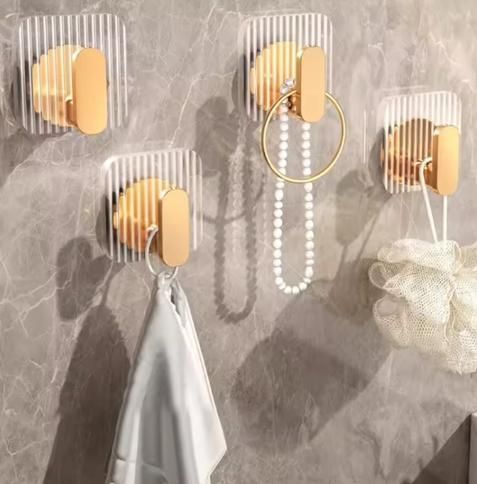 Acrylic Wall Hook Hangings Pack of Four