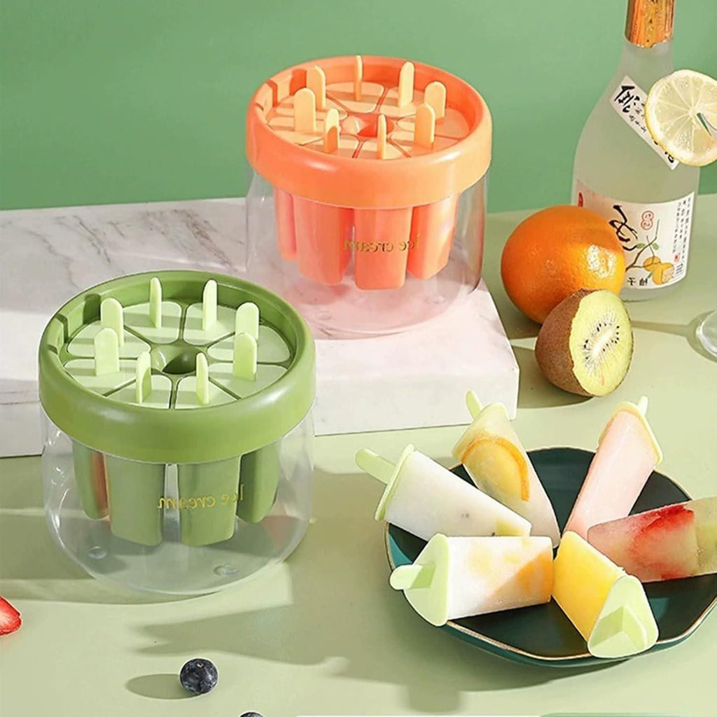 Reusable DIY Ice Pop Mould - 8-Cavity Popsicle Maker
