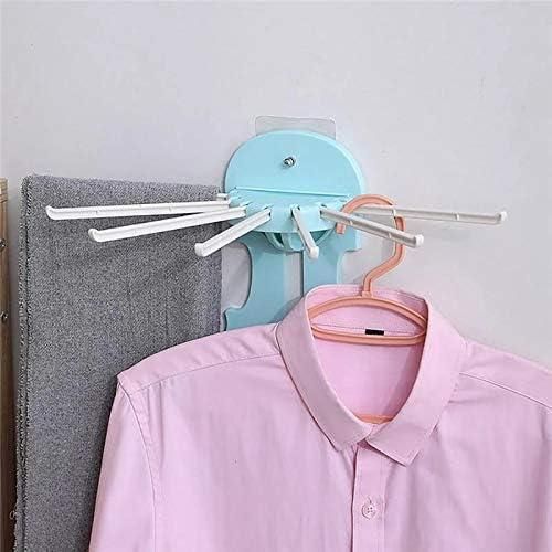 7-in-1 Wall-Mount Retractable Hanger Rack – Space-Saving Foldable Hook System