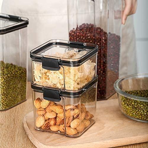 Airtight Kitchen Storage Containers - 400ml Square Set (Pack of 4)