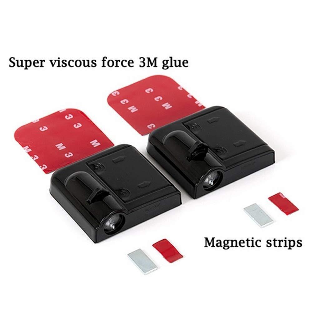 Black adhesive device with red and white strips labeled 'Super viscous force 3M glue' and 'Magnetic strips' on a white background.