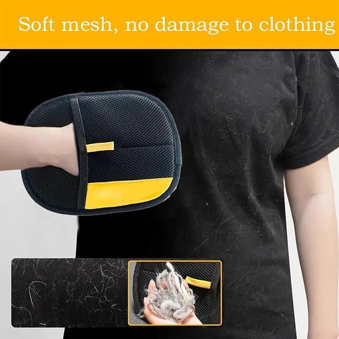 Double-Sided Pet Hair Removal Glove – Soft Mesh, Reusable