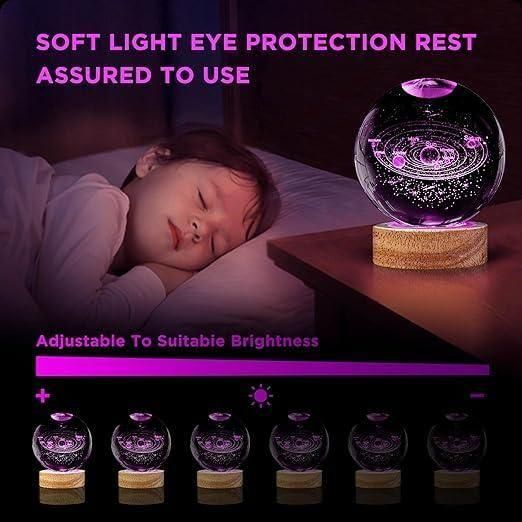Mood night light with remote and multiple color modes