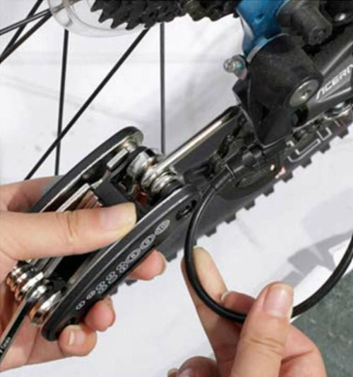 15-in-1 Multipurpose Bike Repair Tool Kit – Compact Folding Wrench & Hex Key Set for Cycling, Home & Outdoor Use