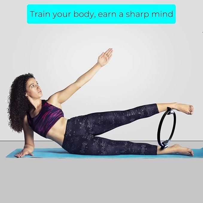 Pilates Fitness Ring – Lightweight Toning Circle with Foam-Grip Handles