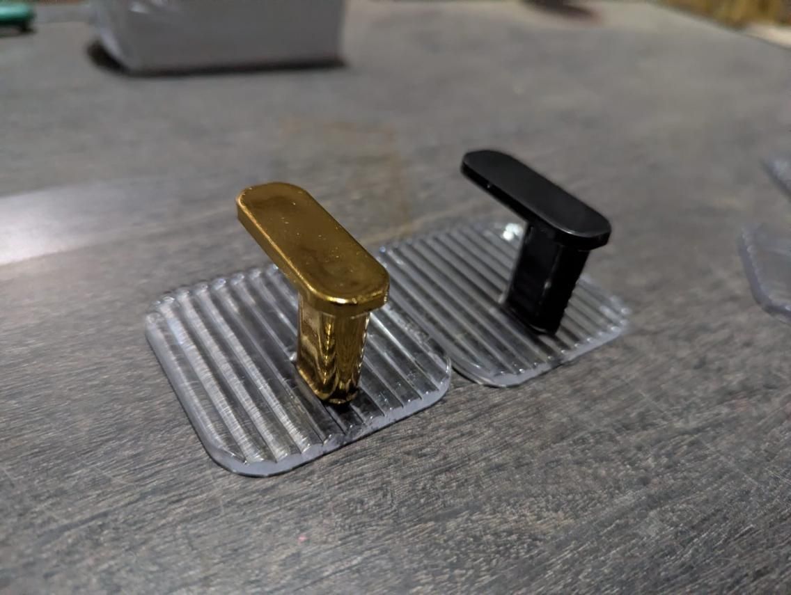 Acrylic Wall Hook Hangings Pack of Four