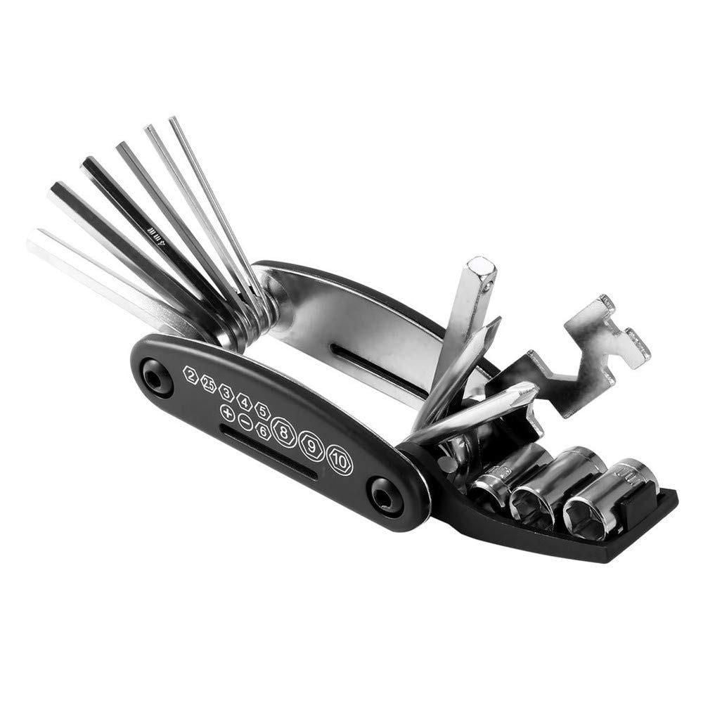 15-in-1 Multipurpose Bike Repair Tool Kit – Compact Folding Wrench & Hex Key Set for Cycling, Home & Outdoor Use