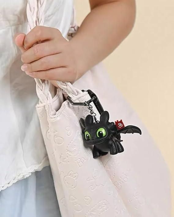 Night Fury Dragon Sound Light Keychain