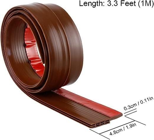 Soundproof Self-Adhesive Door Bottom Seal Strip – 1m Silicone Tape