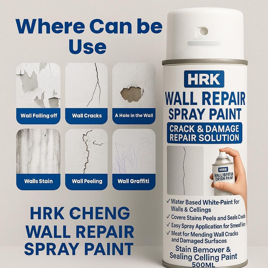 Wall Fix Spray Paint – 500ML Crack & Peel Repair Solution (1 Pc)