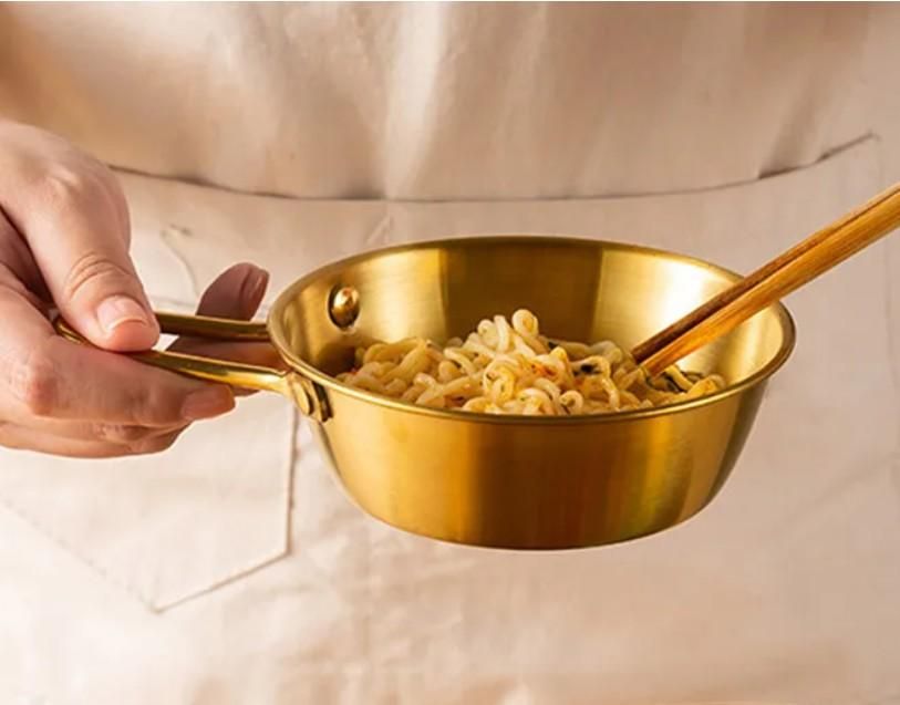 Premium Stainless Steel Serving Bowl with Handle – 350gm
