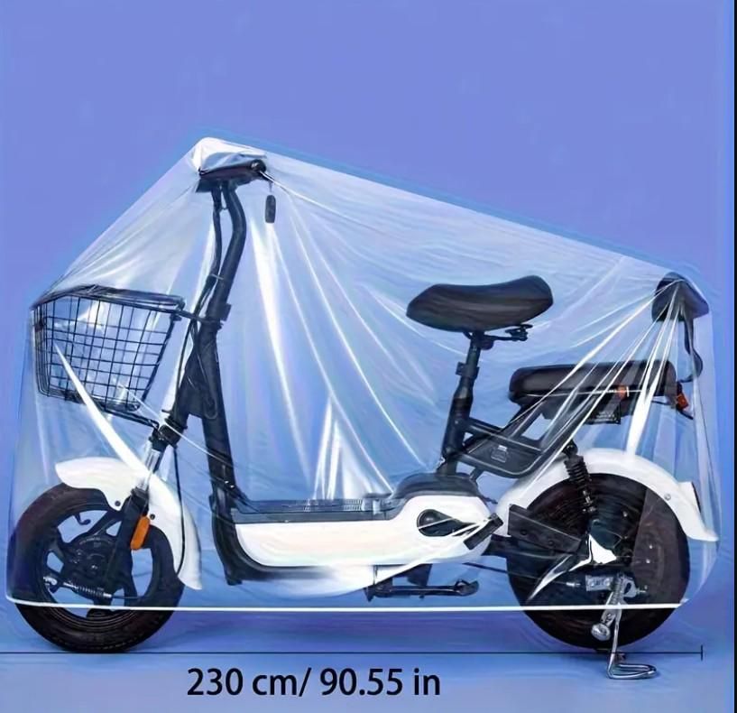Waterproof PE Bike Cover – Universal Fit, Dust & Rain Protection