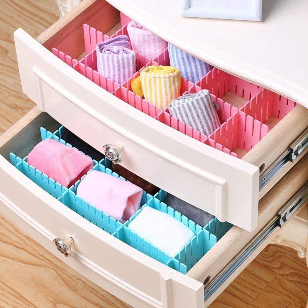 SnapFit Drawer Dividers – 8 Pc Adjustable Organiser Set (1 Pack)