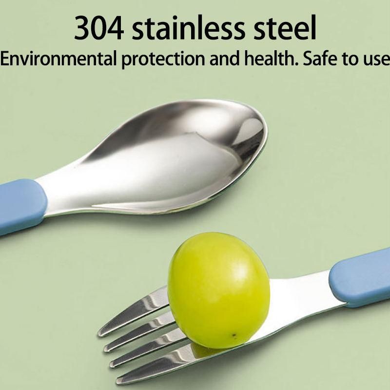 Portable Stainless-Steel Cutlery Set - Spoon & Chopsticks Case