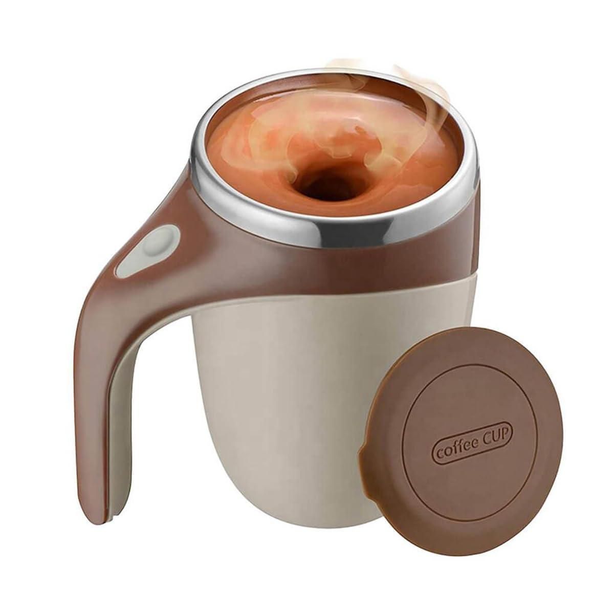 Self‑Stirring Magnetic Mug – Rechargeable Coffee & Tea Mix Cup