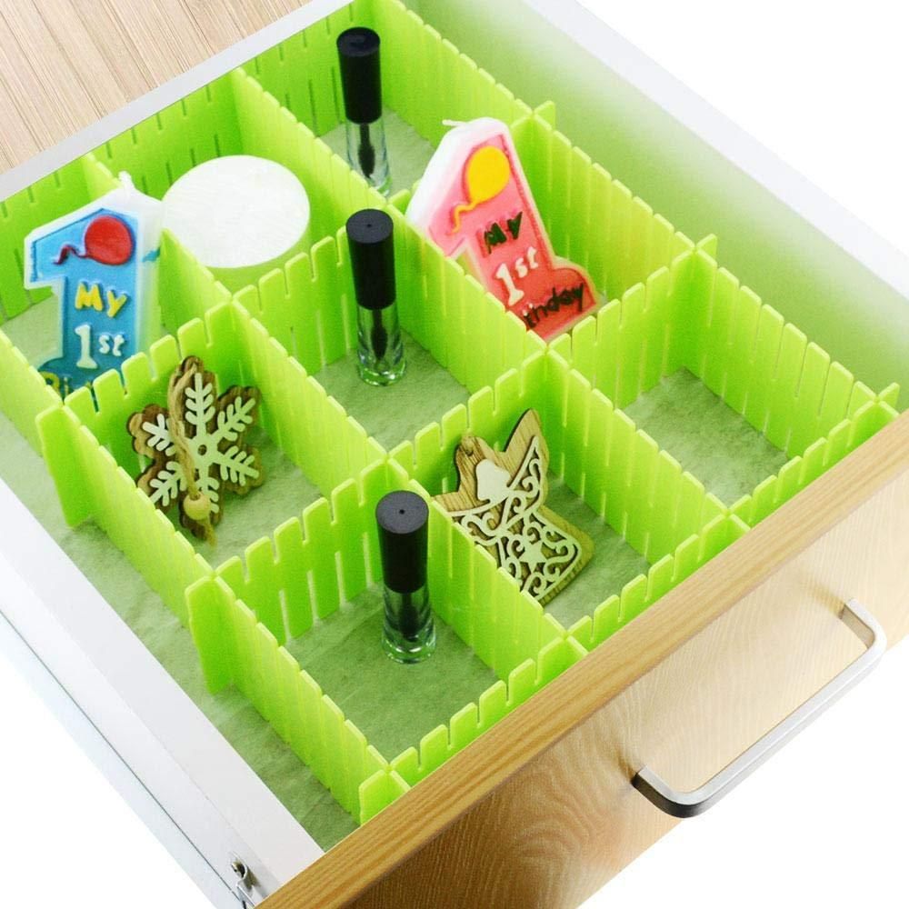SnapFit Drawer Dividers – 8 Pc Adjustable Organiser Set (1 Pack)