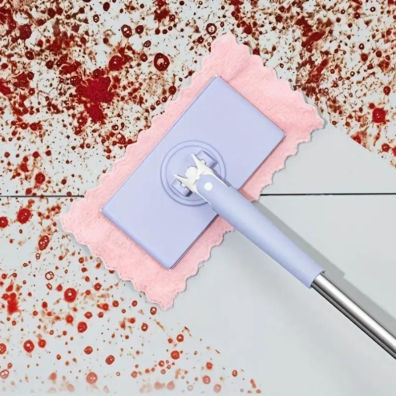Effortless Dust-Free Cleaning Mop - Flexible Flat Head Floor & Wall Wiper