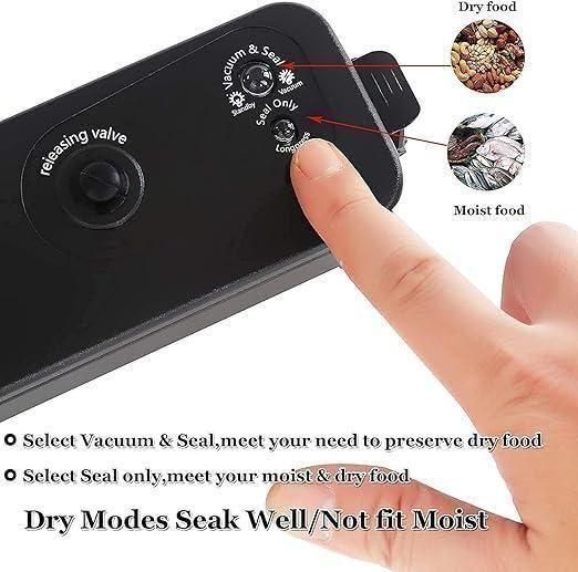 Portable Food Vacuum Sealer – Multi-Functional Aluminum Sealing Machine for Fresh Food Storage