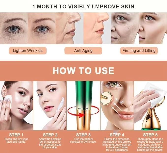 3-in-1 Face, Neck & Eye Massager – Lifting, Firming & Deep Cleansing Tool