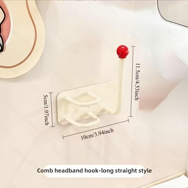 Self-Adhesive Wall Mounted Hair Organizer Hook