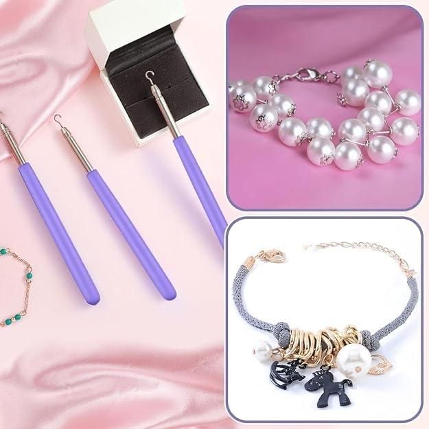 Bracelet Wearing Tool - Stainless Steel Fastening & Jewellery Hook Helper (Pack of 2)