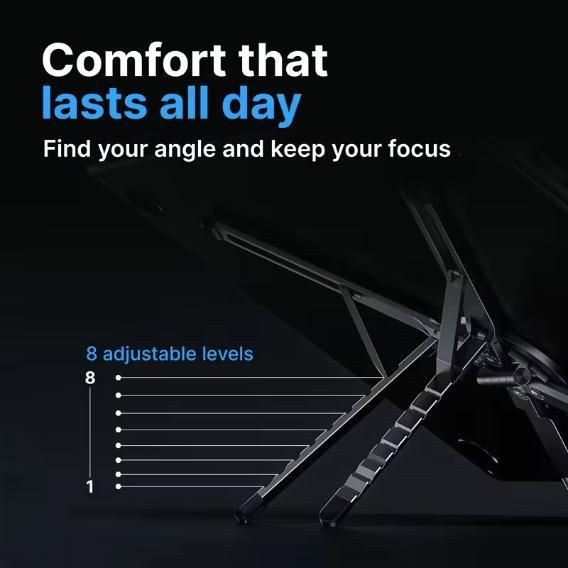 3-in-1 Magnetic Adjustable Stand for Phone Tablet Laptop