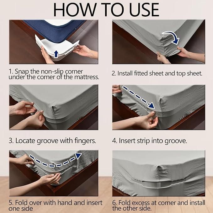 Bedsheet Holder Clip - Anti-Slip Mattress Grip Lock