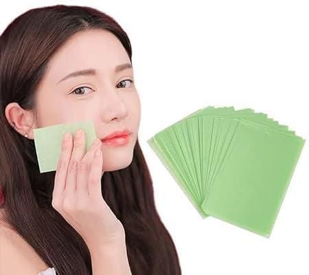 Green Tea Oil-Absorbing Blotting Papers (100 Sheets)
