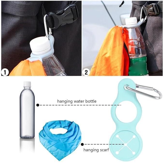 Clip-On Bottle & Towel Hook – Adventure-Ready Carabiner Ring (1 Pc)