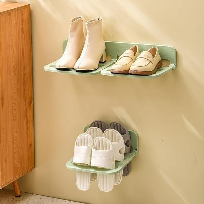 Wall Hanging Plastic Shoe Rack Organizer