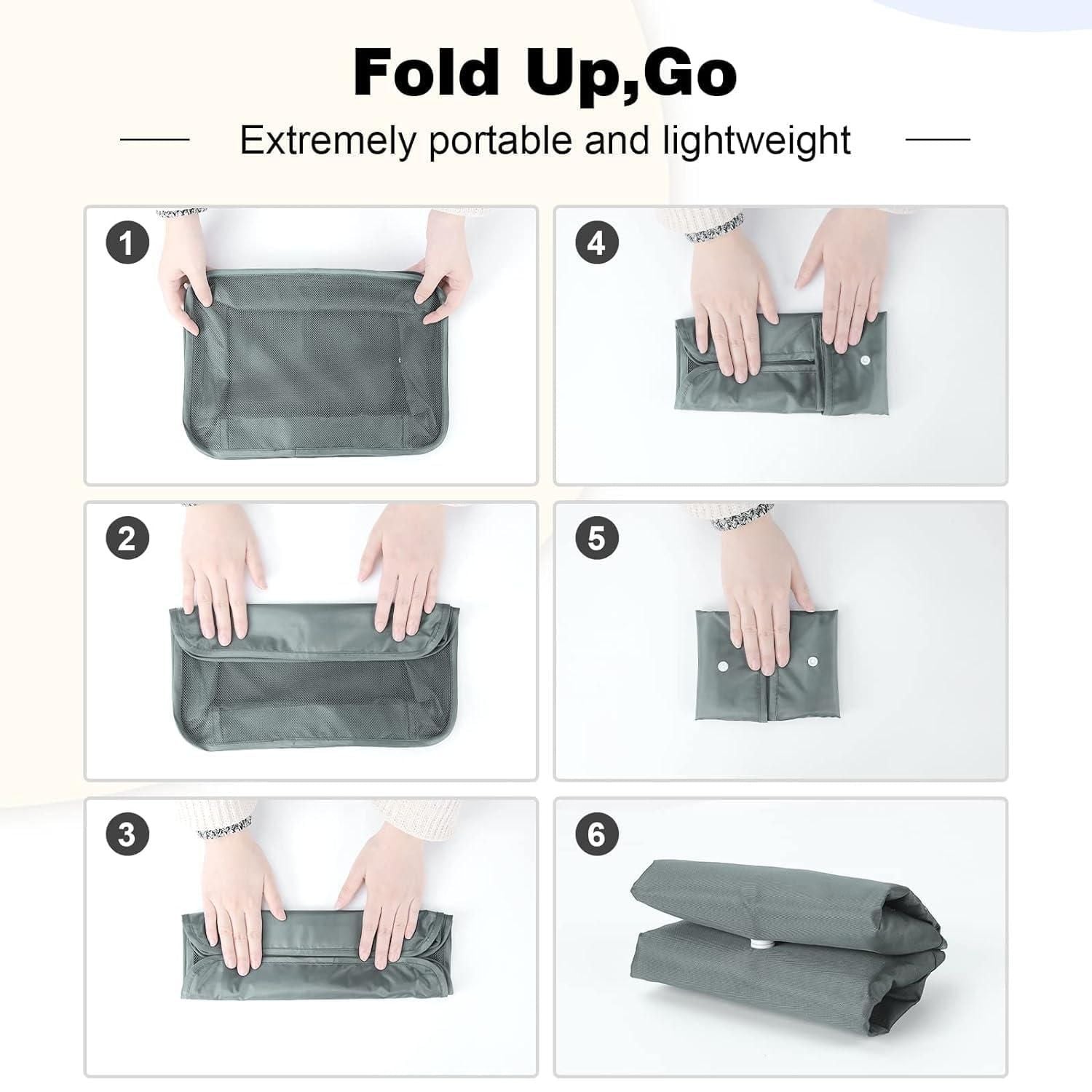 7-in-1 Travel Packing Cubes & Laundry Pouch Set – Lightweight Organizer Bags for Clothes, Shoes & Accessories (Random Color)