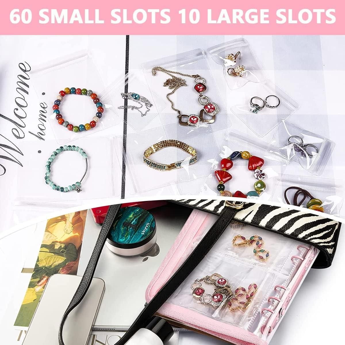 Transparent Jewellery Organizer Book – 60 Pockets