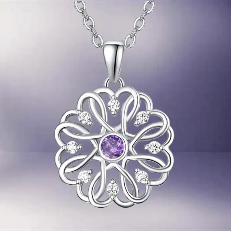 Silver Birthstone Pendant + Chain – Personalized Shine (1 Pc)